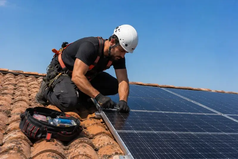 Maintenance et monitoring de panneaux solaires à Martignargues